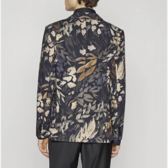 Ted Baker Cotton Jersey Floral Slim Fit Suit Jacket Men’s Size 5 (XL US) NWT - Picture 2 of 15